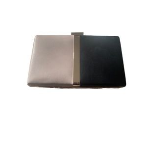 Black/Taupe Block Party Clutch